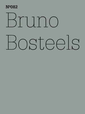 cover image of Bruno Bosteels